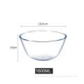 Clear glass bowl Modern simplicity Children's fruit noodle bowl Home salad bowl Egg bowl with noodles